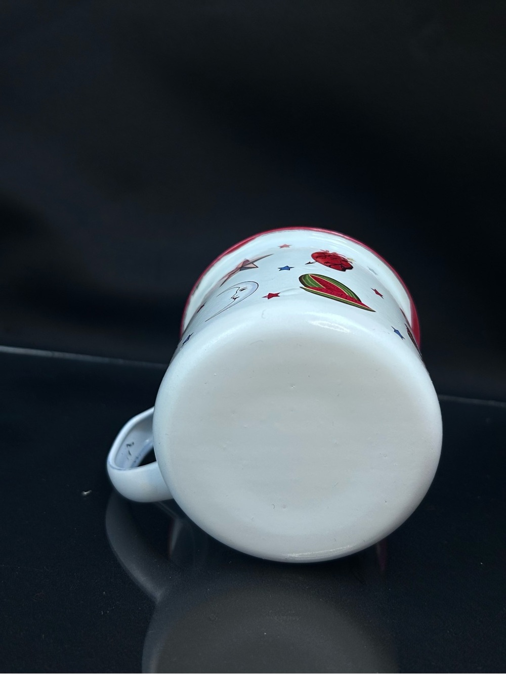 Wajiro Dream Metal Enamel Coffee Mug with Mexican Loteria Tattoo Design 3" Tall - Picture 15 of 16